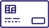 Icon representing a Debit Card, used for making purchases directly from a bank account